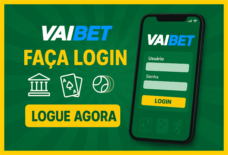 Imagem destacando login seguro na VAIBET para novos usuários